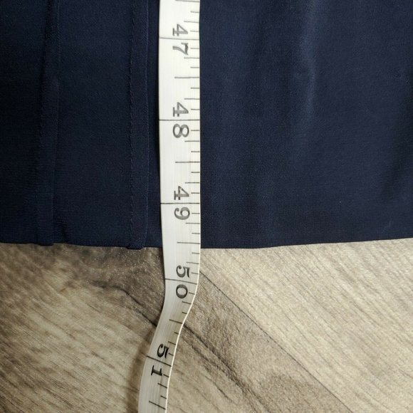 Catherine Malandrino Jumpsuit Cropped Sleeveless V-Neck Tie Waist Navy 6 New - Picture 11 of 12